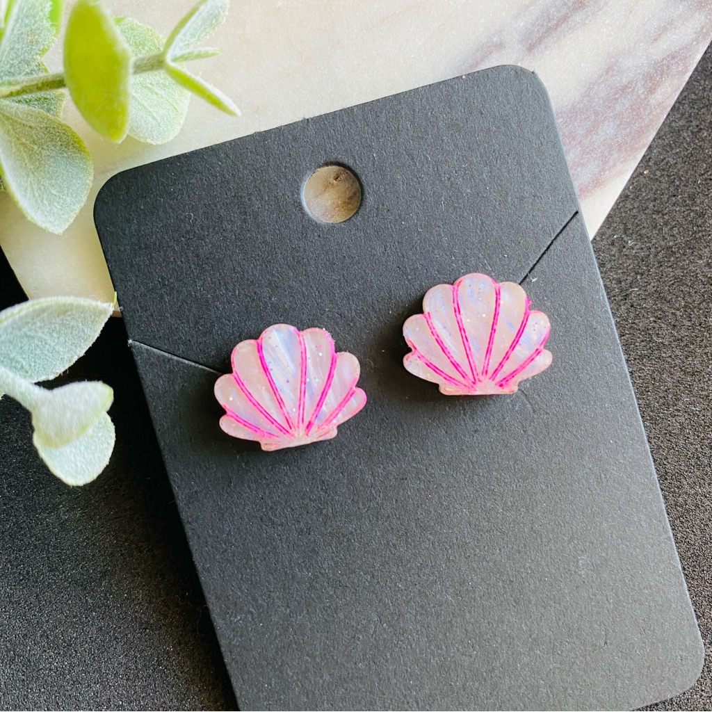 Seashell Stud Earrings Summer Vibes Jewelry